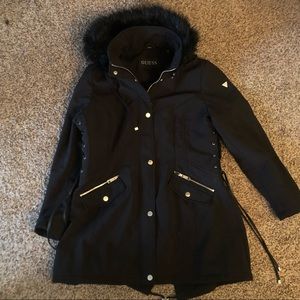 Ladies black Guess jacket. Size XL.